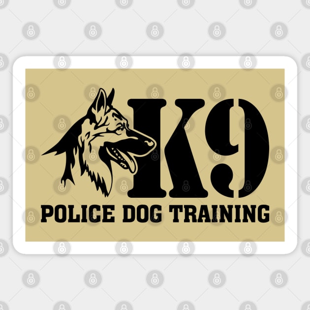 K9 Police Dog Training Magnet by parashop